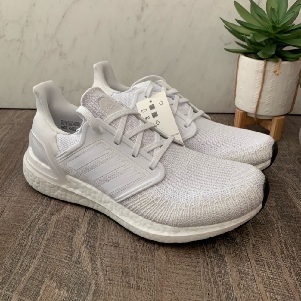 adidas UltraBOOST 20 Triple White - Picture 6 of 8